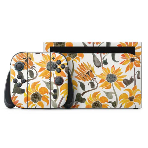 Yellow Sunflower by Cat Coq Nintendo Switch 2 (2025) with Joy-Con Skin
